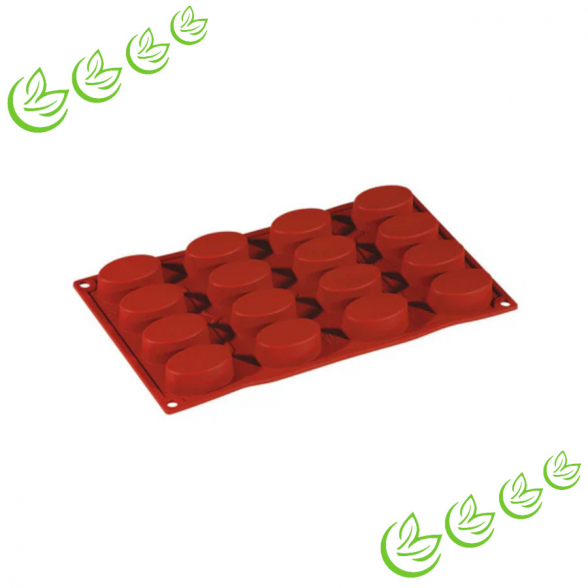 Silikonform Oval Flach XS